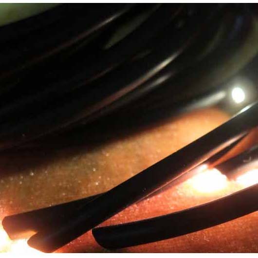 PMMA optical fiber solid core(3mm PVC black jacket)